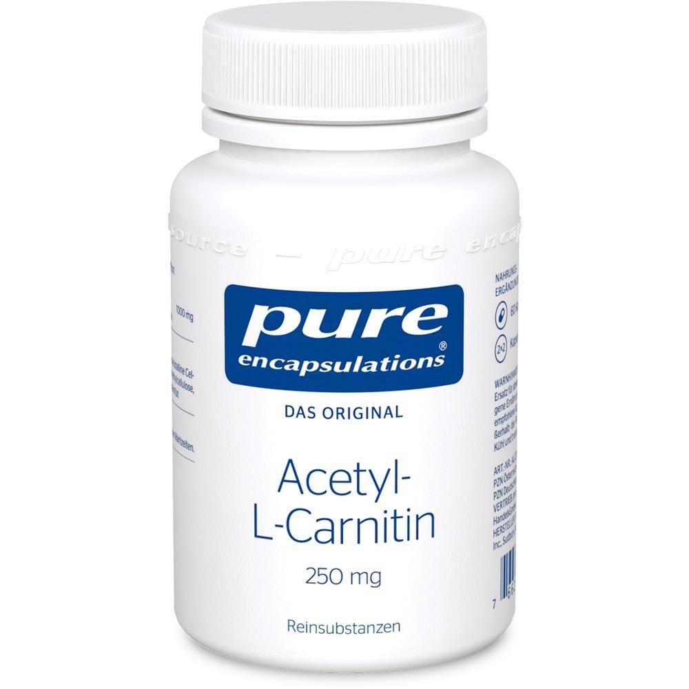 Eine weiße Dose mit der Aufschrift "Acetyl-L-Carnitin 250 mg".